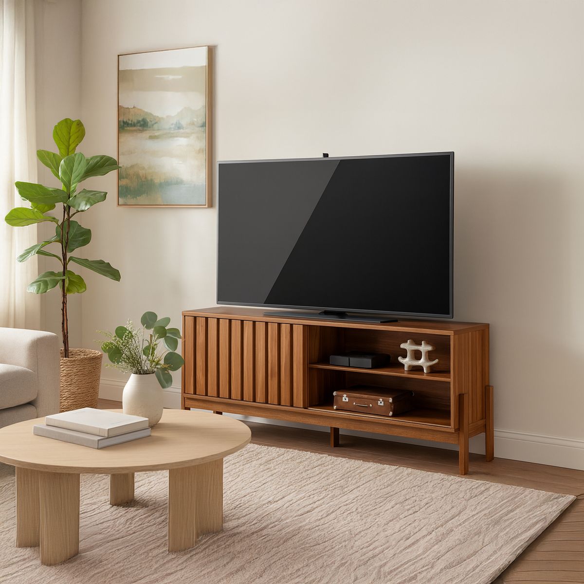 EXIT - Rack TV 75 " Aurora Canela 188x71.5x36 cm