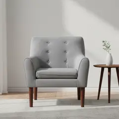 MASEL - Poltrona 1 cuerpo Bergen 78x98x70 cm Gris