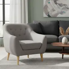 MASEL - Poltrona 1 cuerpo Norway 87x90x85 cm Gris