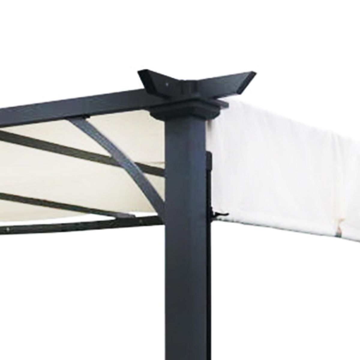 EL BARCO - Pérgola Marfil Poliéster 300x400x230 cm