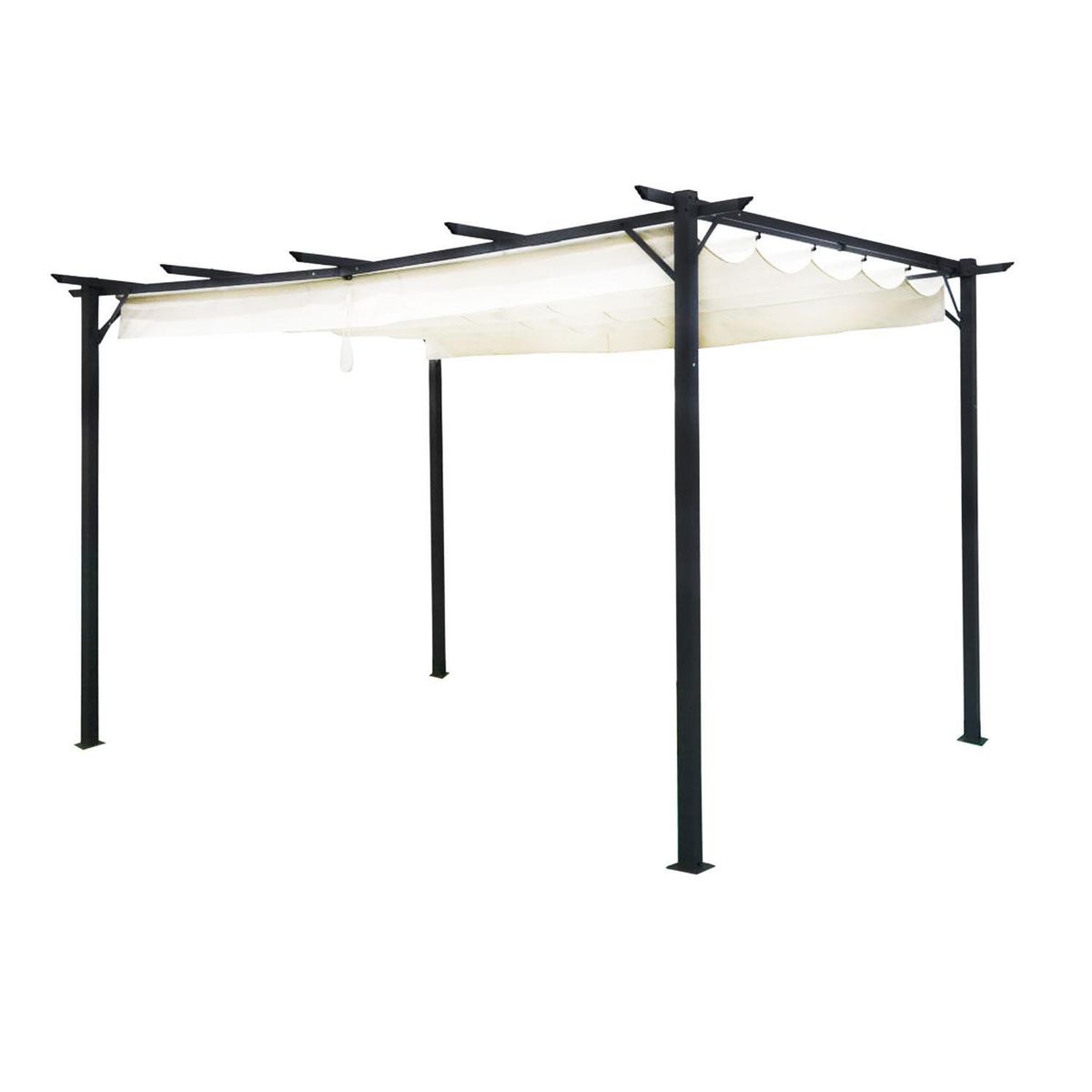 EL BARCO - Pérgola Marfil Poliéster 300x400x230 cm