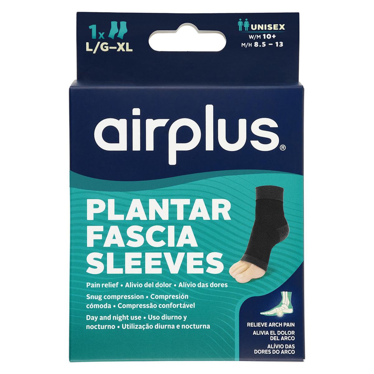AIRPLUS - Manga De Compresion Para Fascitis Plantar L/Xl