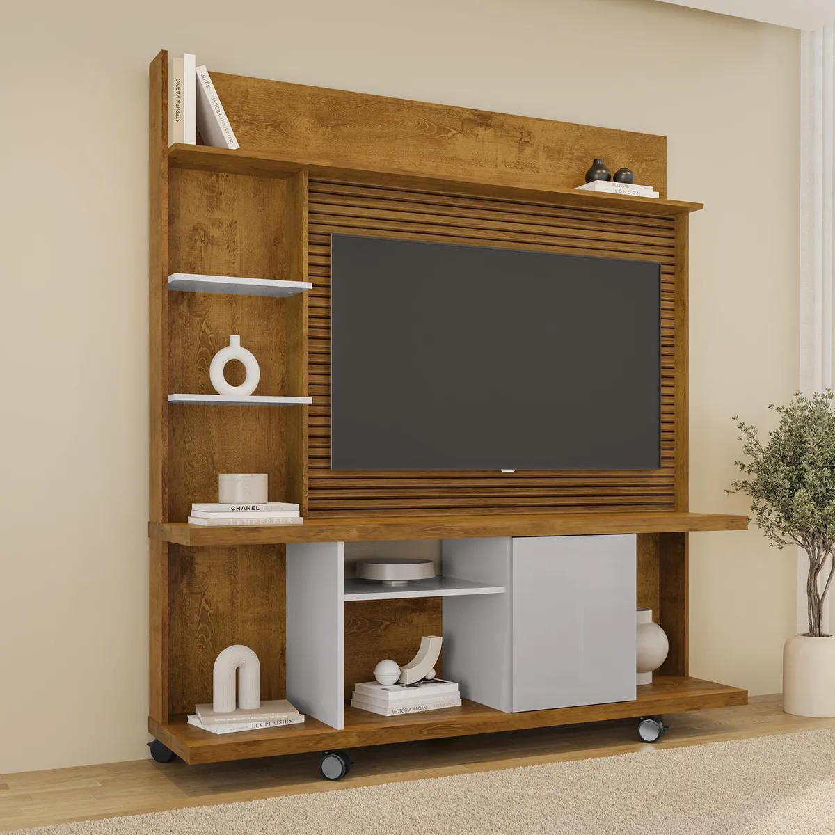 HOGA - Centro de Entretenimiento 47 " Hoga Taurus Natural 160x175x39 cm