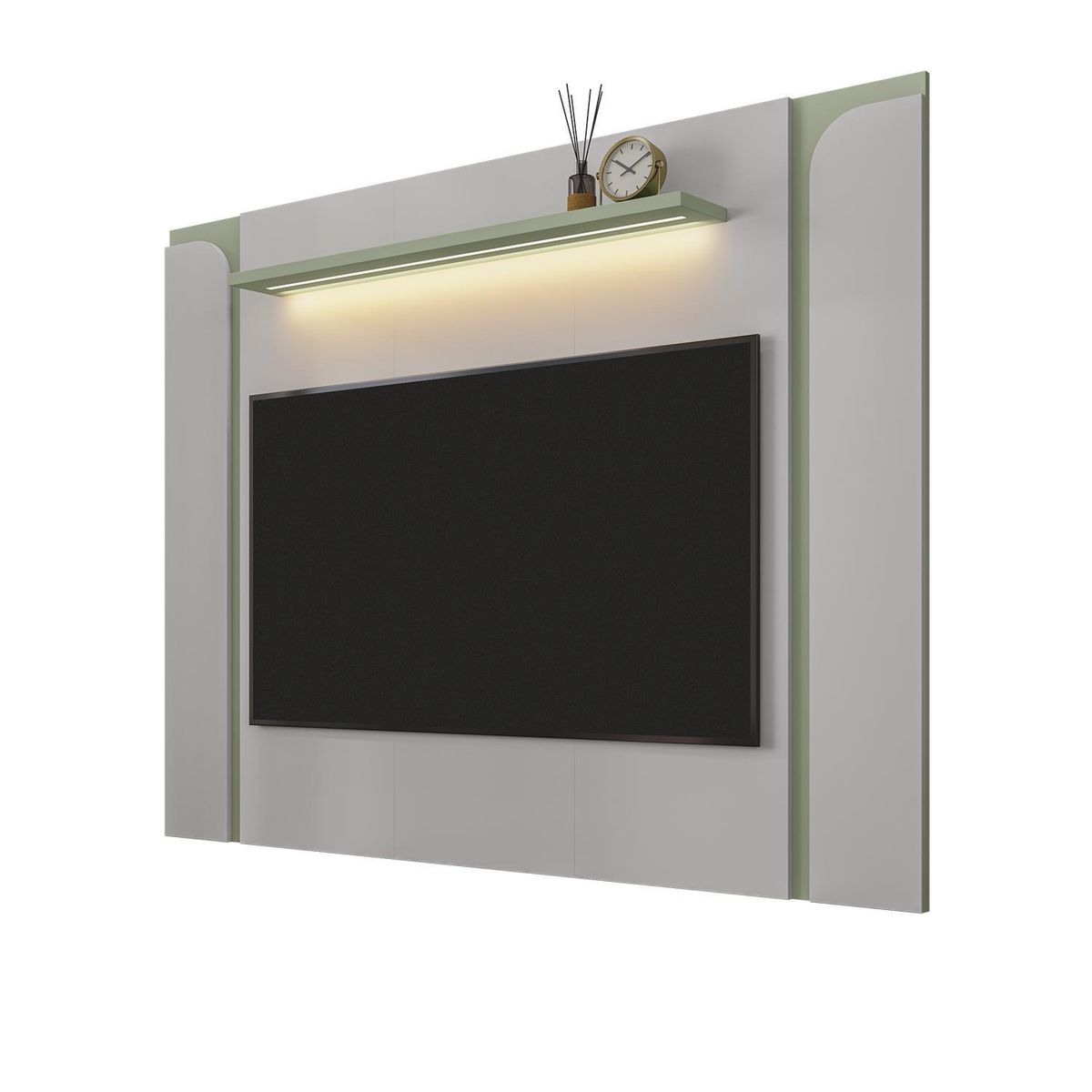 HOGA - Panel Rack 75 " Hoga maresias Blanco invierno 180x136x18 cm