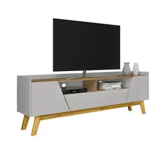 HOGA - Rack TV 75 " Florencia Blanco invierno 180x60x36 cm