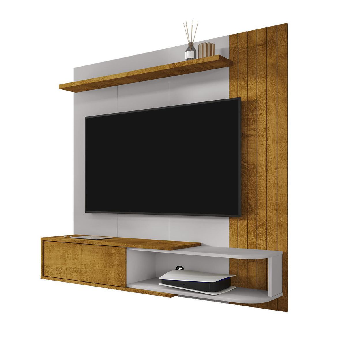 HOGA - Panel Rack 55 " Hoga Paraty Natural 138x136x33 cm