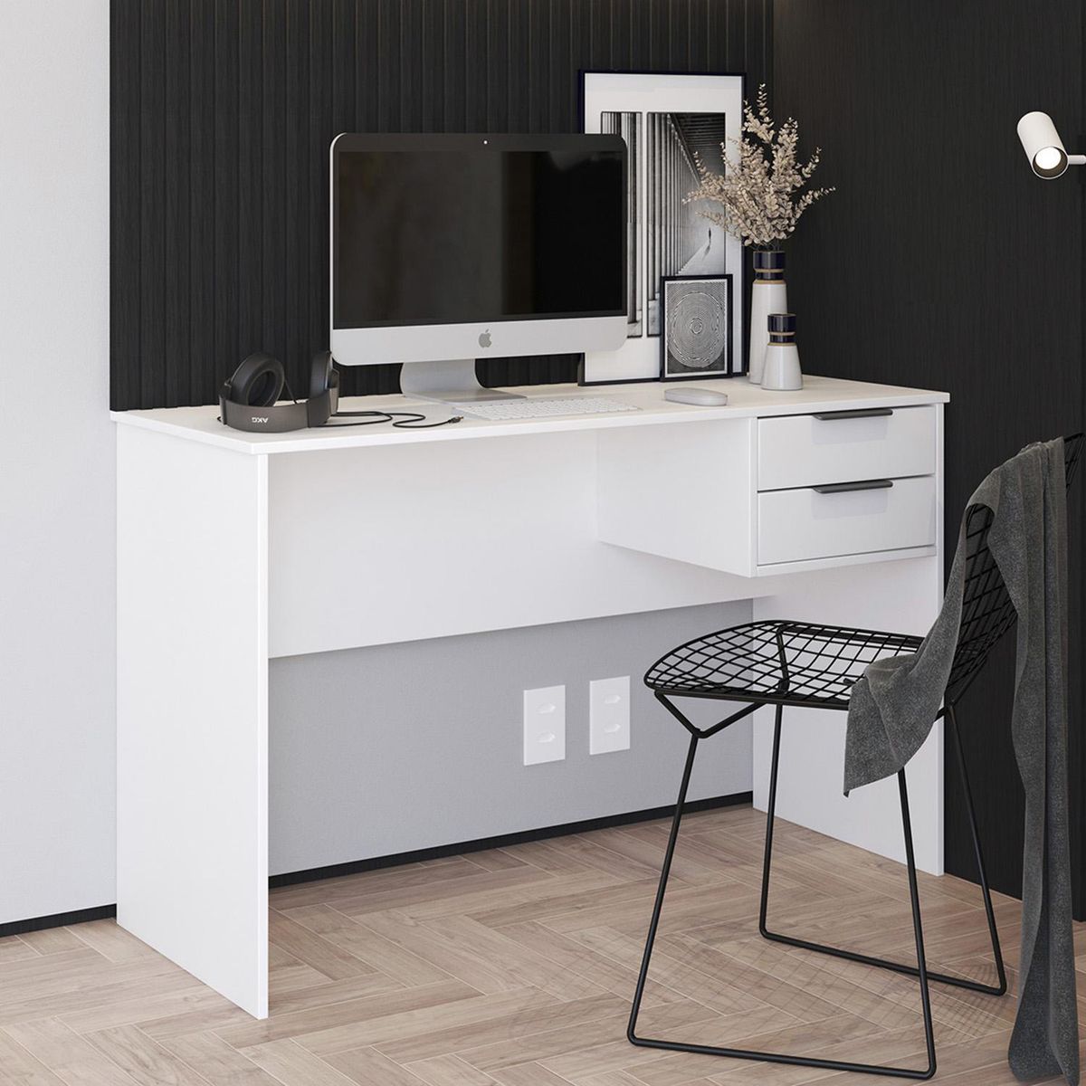 HOGA - Escritorio Hoga Turim Blanco 122x75x45 cm