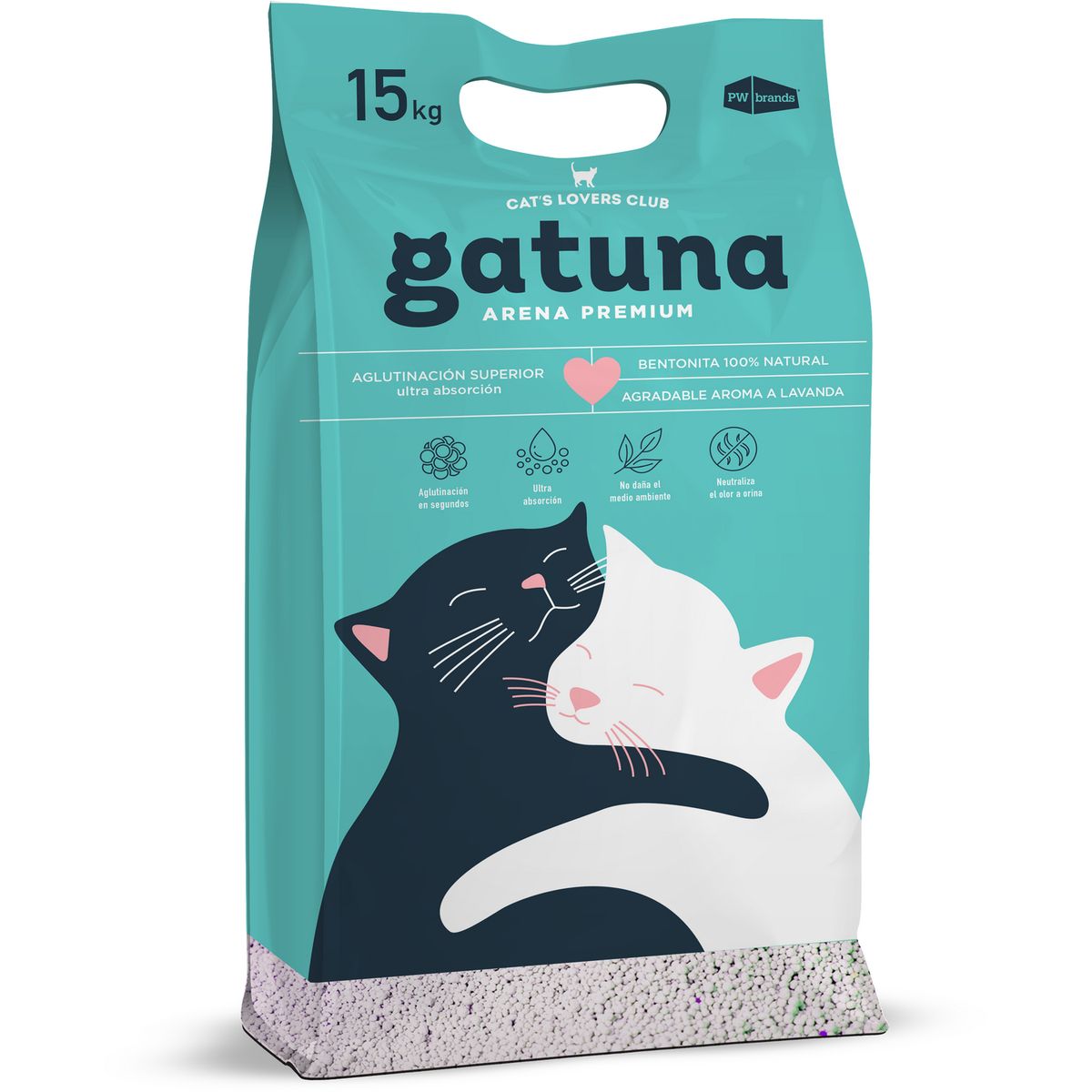 GATUNAPW - Arena premium 15 kg aroma lavanda