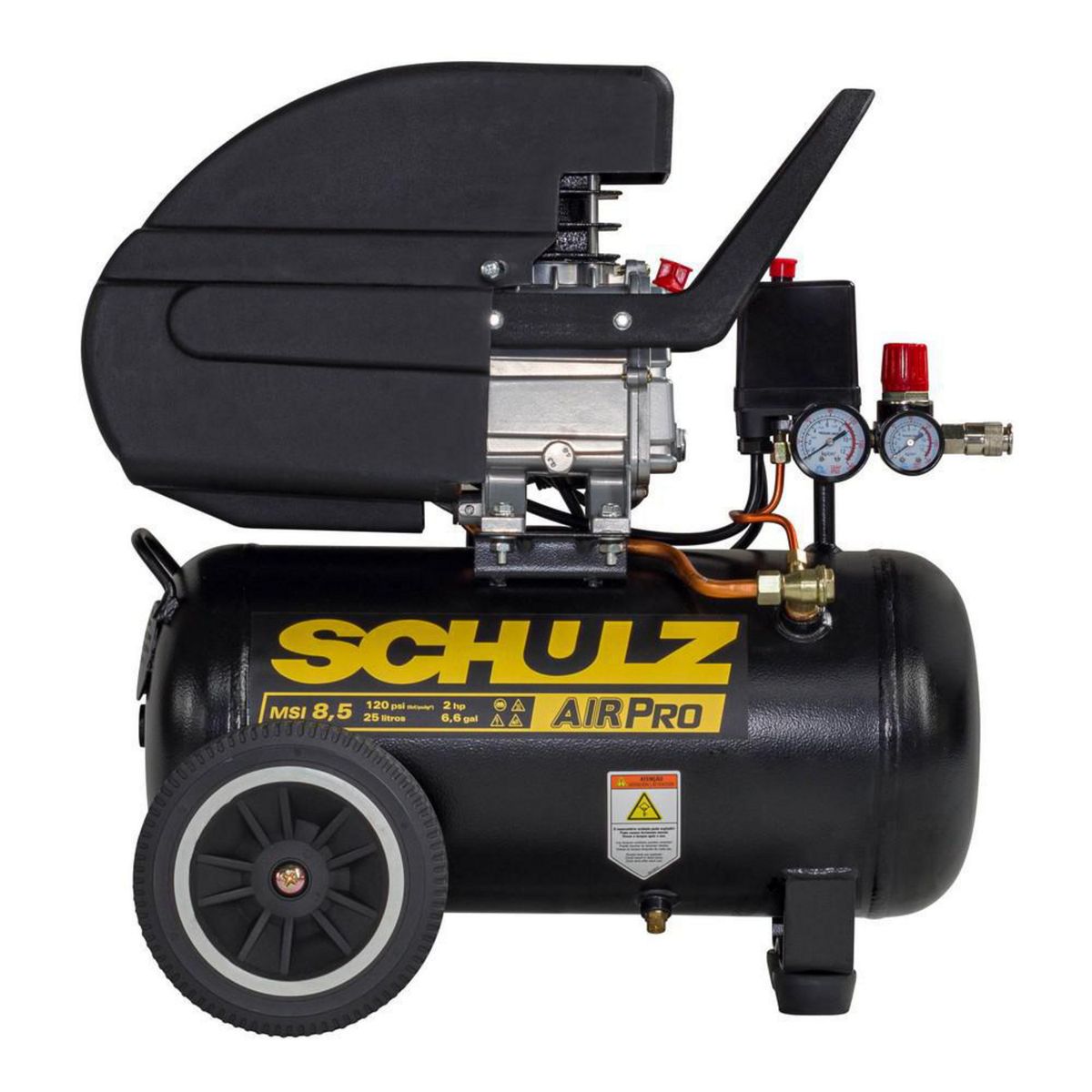 SCHULZ - Compresor 2 HP 25 Litros 9323434-0+Kit 3 Piezas
