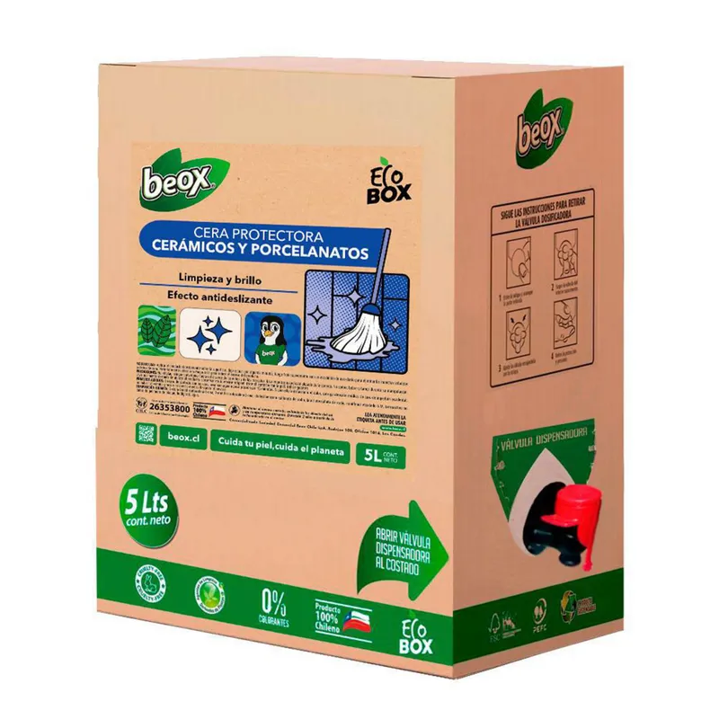 BEOX - Cera Piso Porcelanato Ceramicas Ecobox 5 Litros