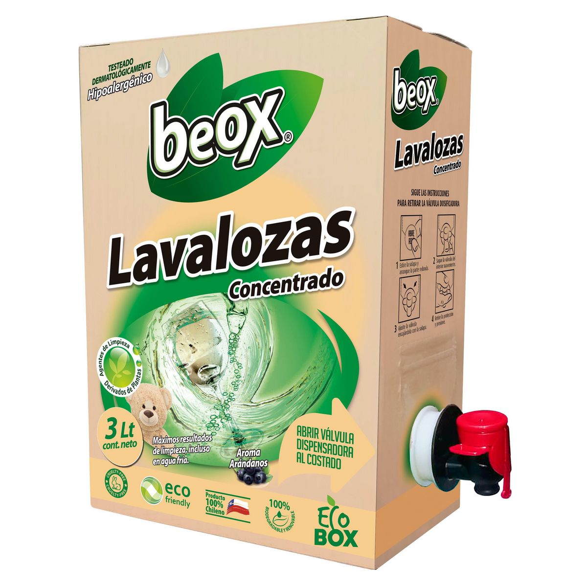BEOX - Lavalozas Biodegradable Ecobox 3 Litros