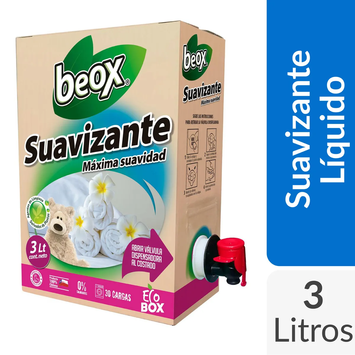 Suavizante de Ropa Ecobox 3 Litros, marca BEOX - Foto Principal