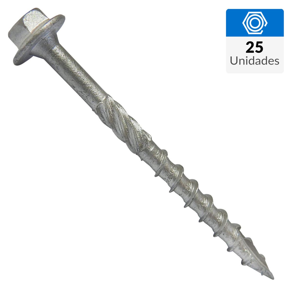 Tornillo Tirafondo Madera 70 mm 6 mm 25 unidad(es), marca MAMUT - Foto Principal
