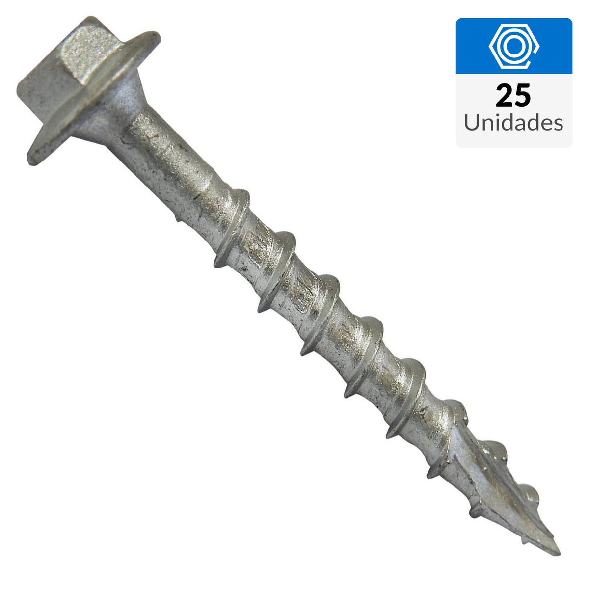 MAMUT - Tornillo Tirafondo Madera 50 mm 6 mm 25 unidad(es)