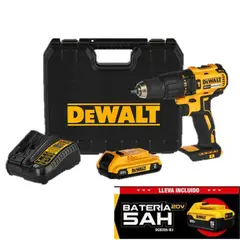 DEWALT - Kit Taladro+Cargador+Bateria 13 mm 20 V 20 V
