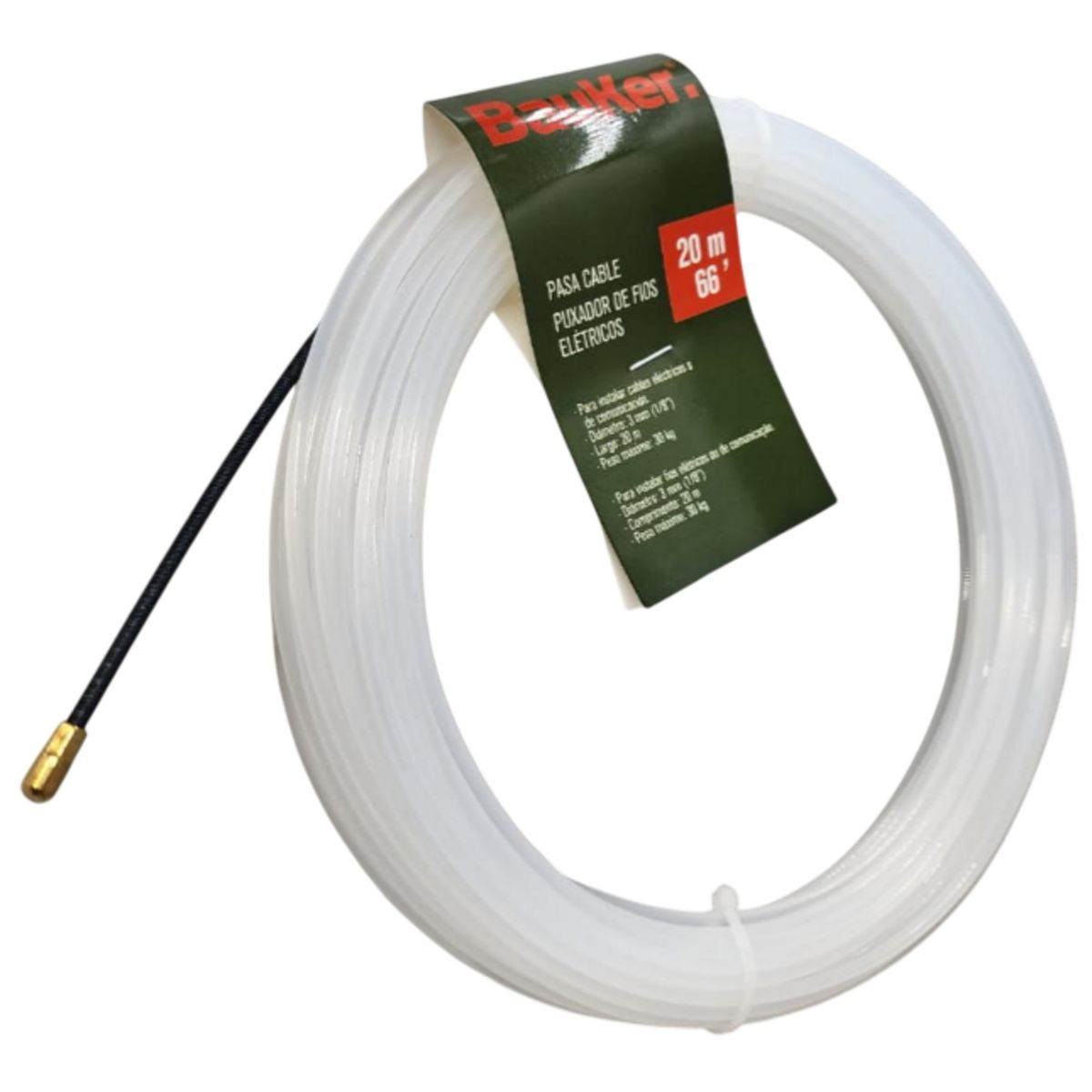 BAUKER - Pasacable Nylon 3mm 20 mt