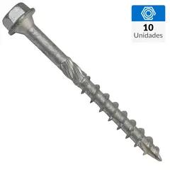 MAMUT - Tornillo Tirafondo Madera 100 mm 10 mm 10 unidad(es)