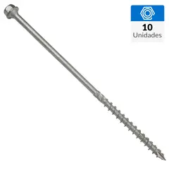 MAMUT - Tornillo Tirafondo Madera 240 mm 10 mm 10 unidad(es)
