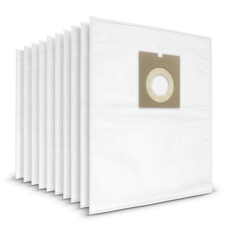 Set de bolsas de filtro 10 unid. recambio aspirador 38 litros
