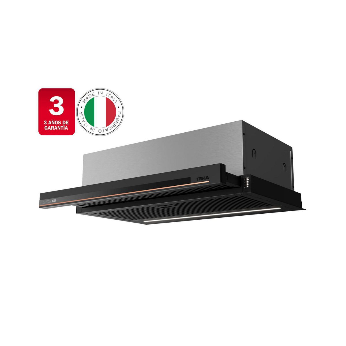 TEKA - Campana Retráctil 60 cm Negro Mate PLUS INFINITY G1