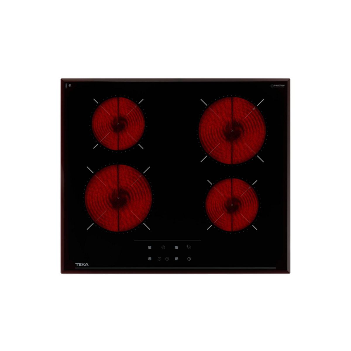 TEKA - Encimera Vitrocerámica 4 Platos Negro TRI 64910 TC3
