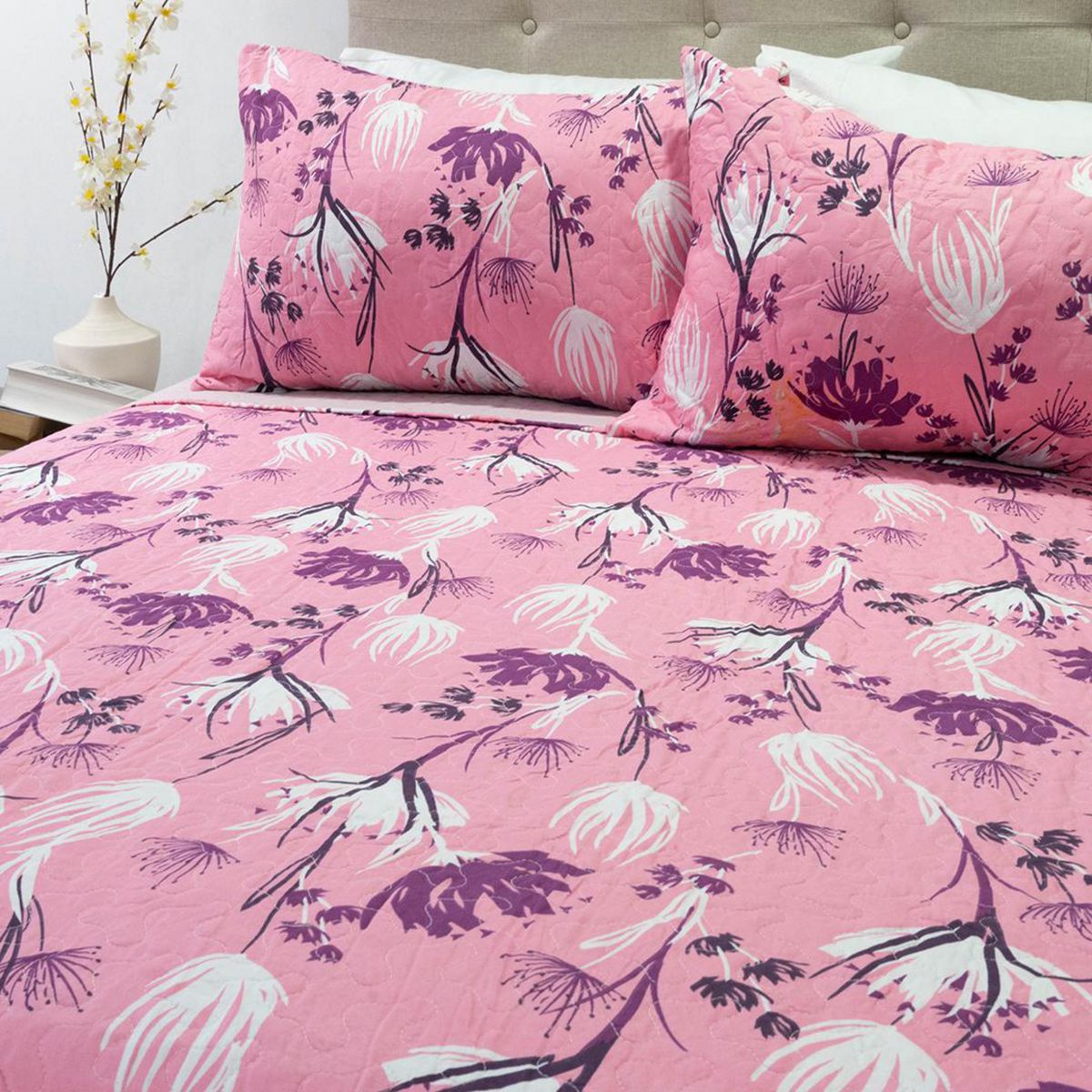 DORAL - Quilt 2 plazas Stitchy Multicolor 