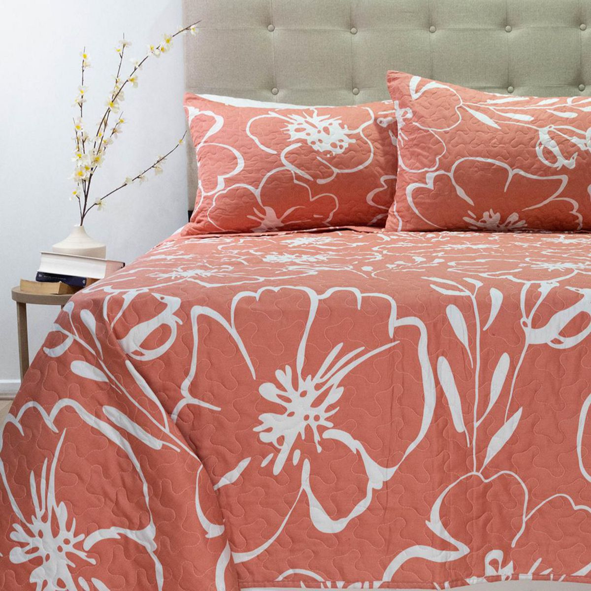 DORAL - Quilt 2 plazas Stitchy Multicolor 