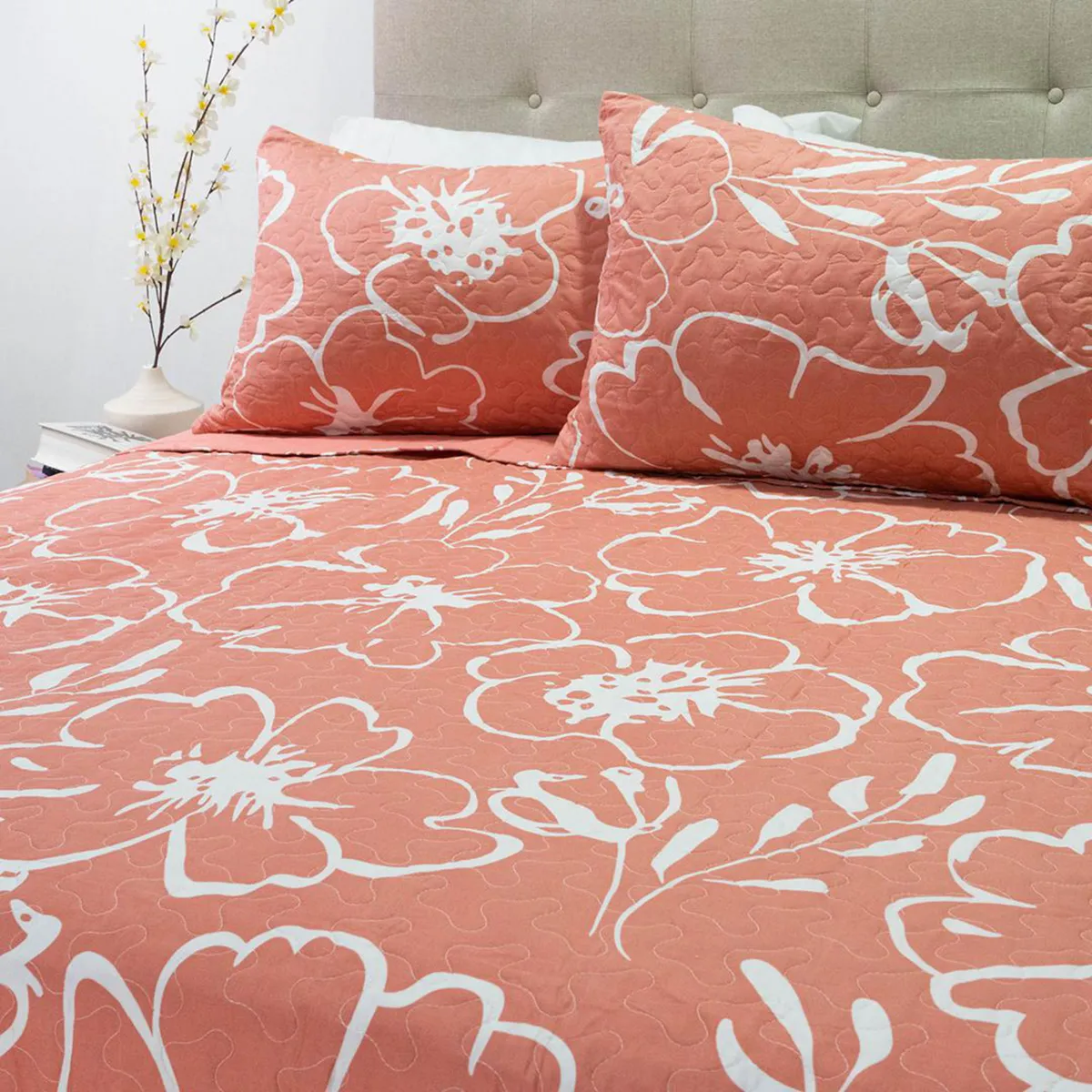 DORAL - Quilt 2 plazas Stitchy Multicolor 