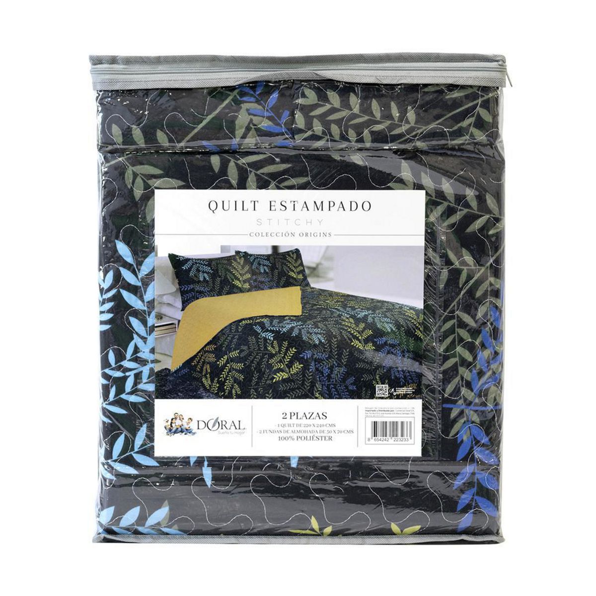 DORAL - Quilt 1.5 plazas Stitchy Multicolor 