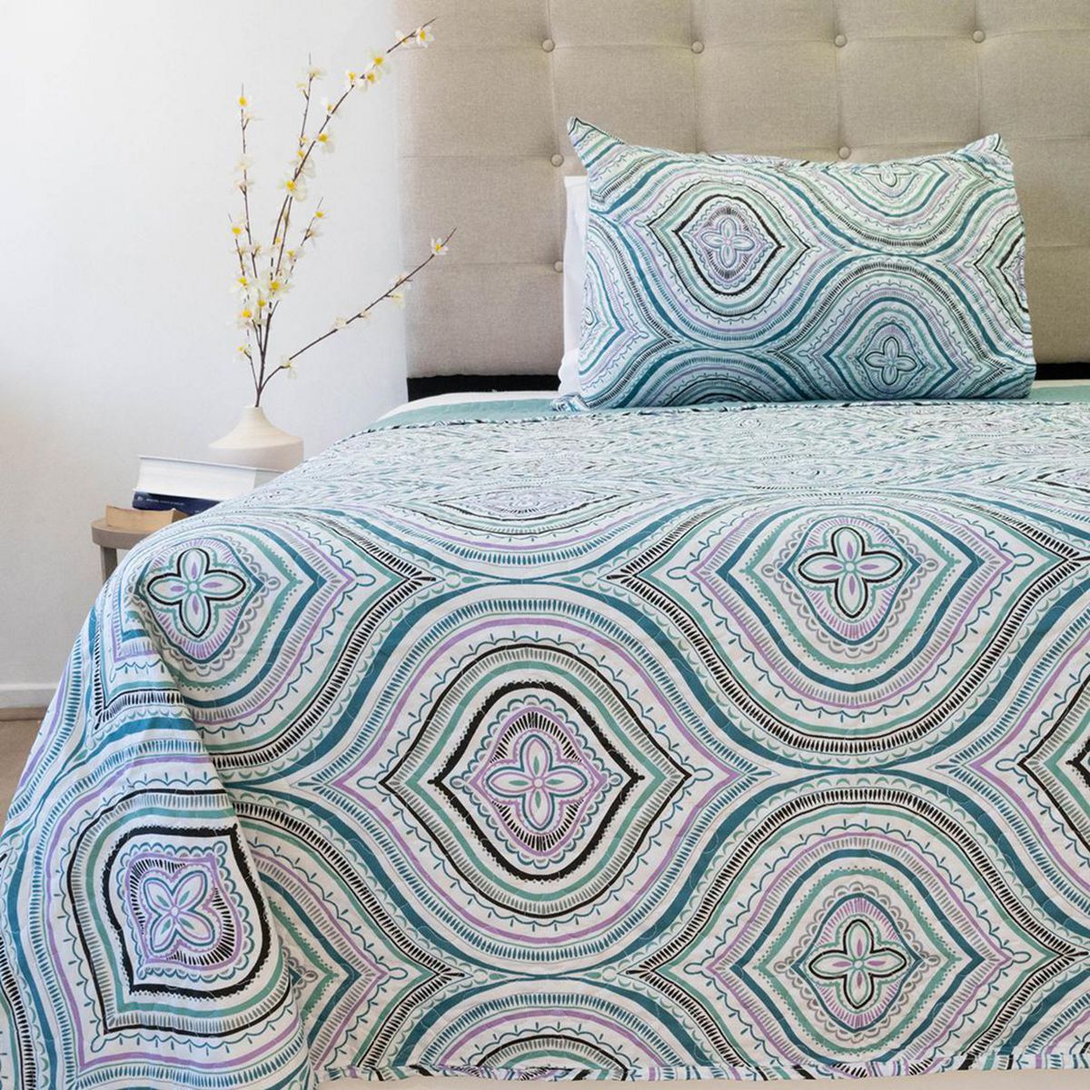 DORAL - Quilt 1.5 plazas Stitchy Multicolor 