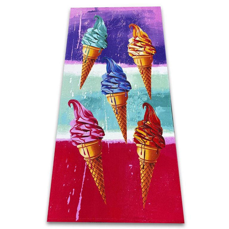 Toalla Playa 120 gr Poliéster 70x140 cm Multicolor