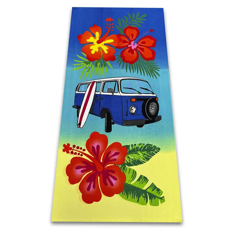 Toalla Playa 120 gr Poliéster 70x140 cm Multicolor