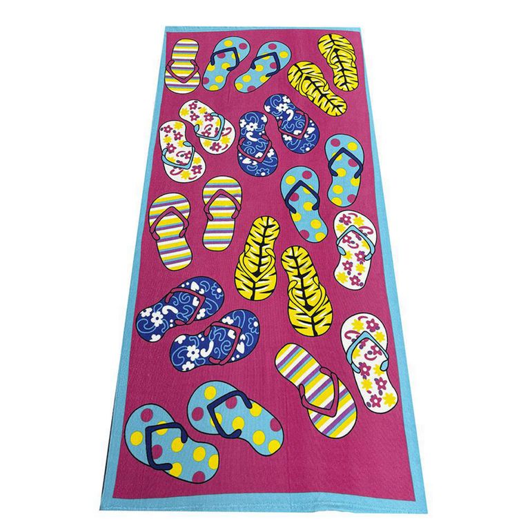 Toalla Playa 120 gr Poliéster 70x140 cm Multicolor