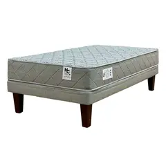 JUST HOME COLLECTION - Cama 1 plaza Europea Soñño Gris