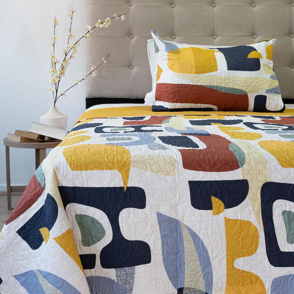 DORAL - Quilt 1.5 plazas Hotpress Multicolor 