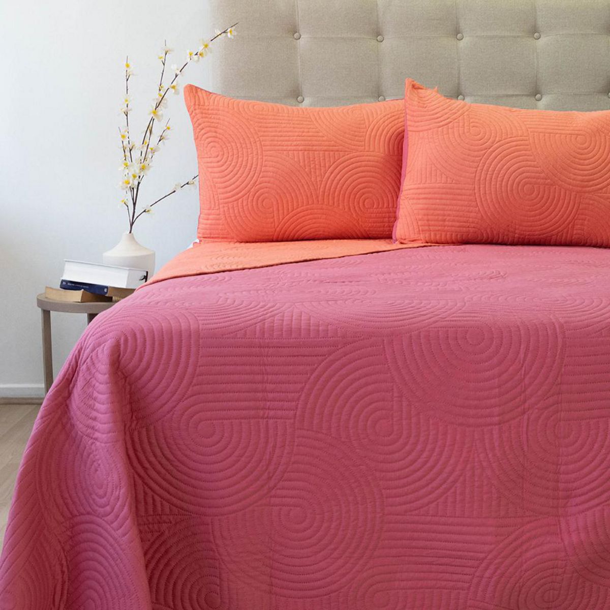 DORAL - Quilt King BICOLOR SALMON-ROSA 