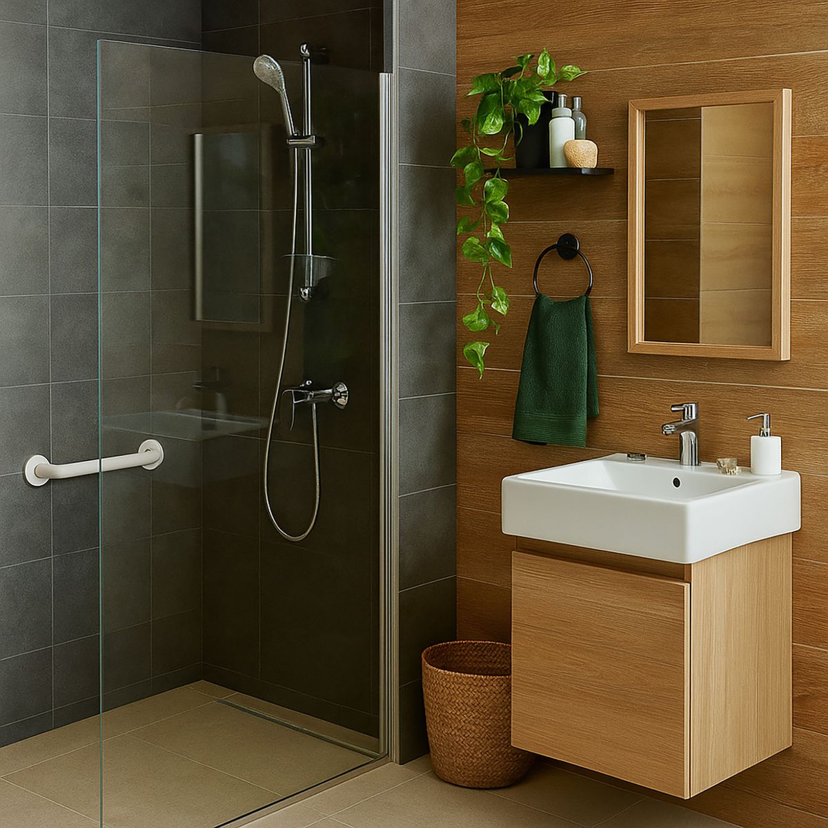 SENSI DACQUA - Barra de seguridad para baño 30 cm blanco