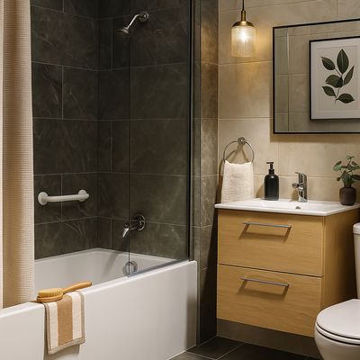 Imagen 2 del producto Barra de seguridad para baño 40 cm blanco