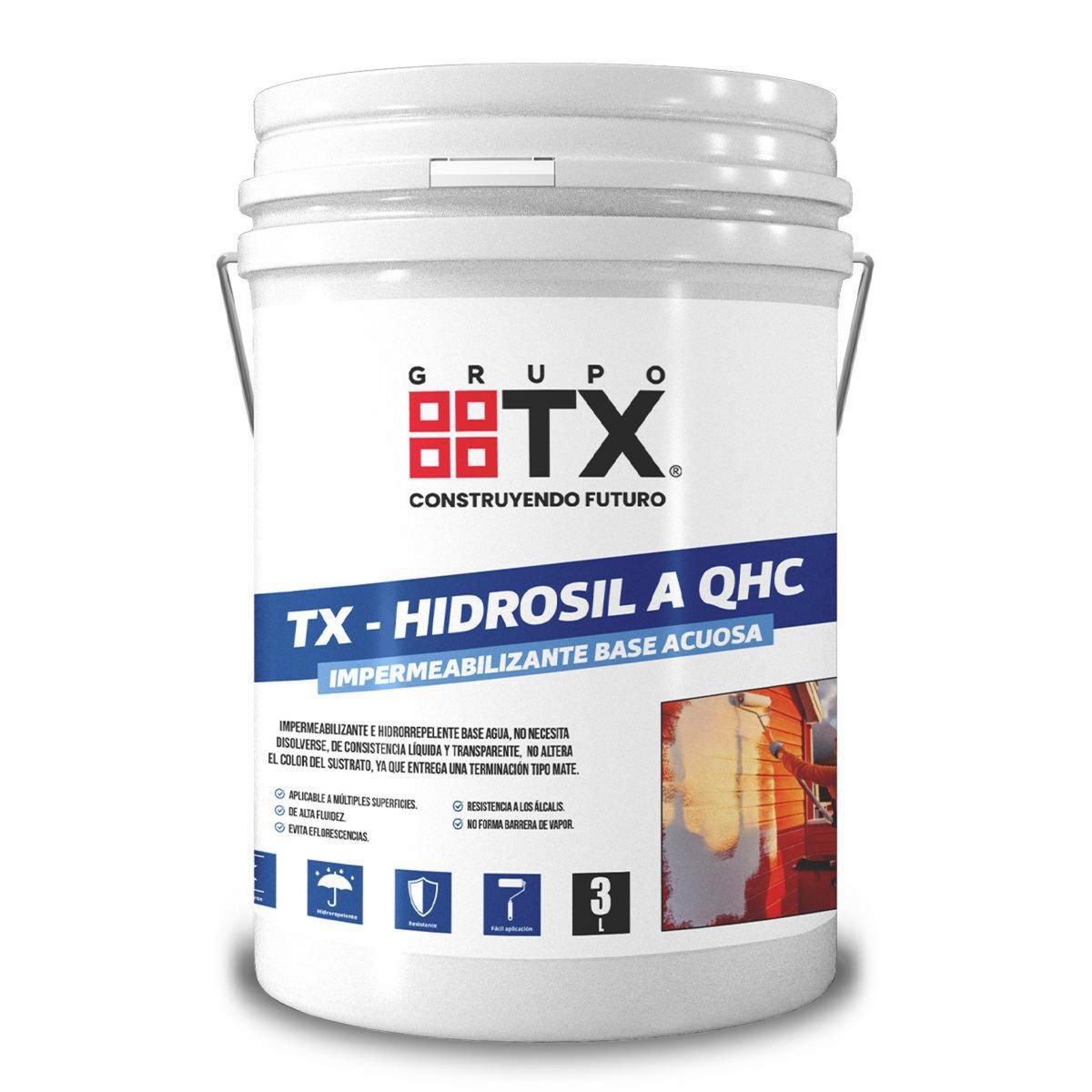 TX - Impermeabilizante e Hidrorrepelente base Acuoso 3 Lt