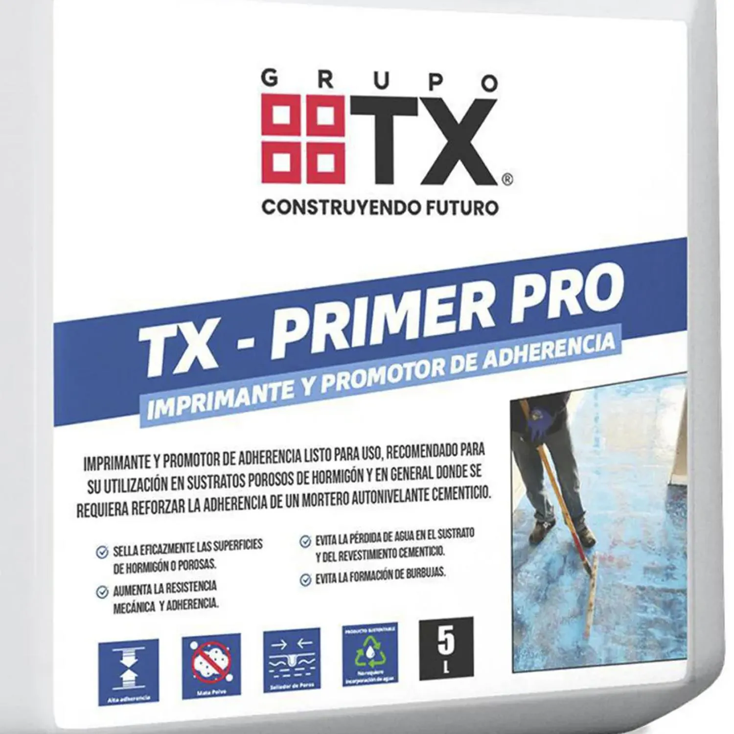 TX Imprimante y Promotor de Adherencia TX Primer Pro 5 Lt