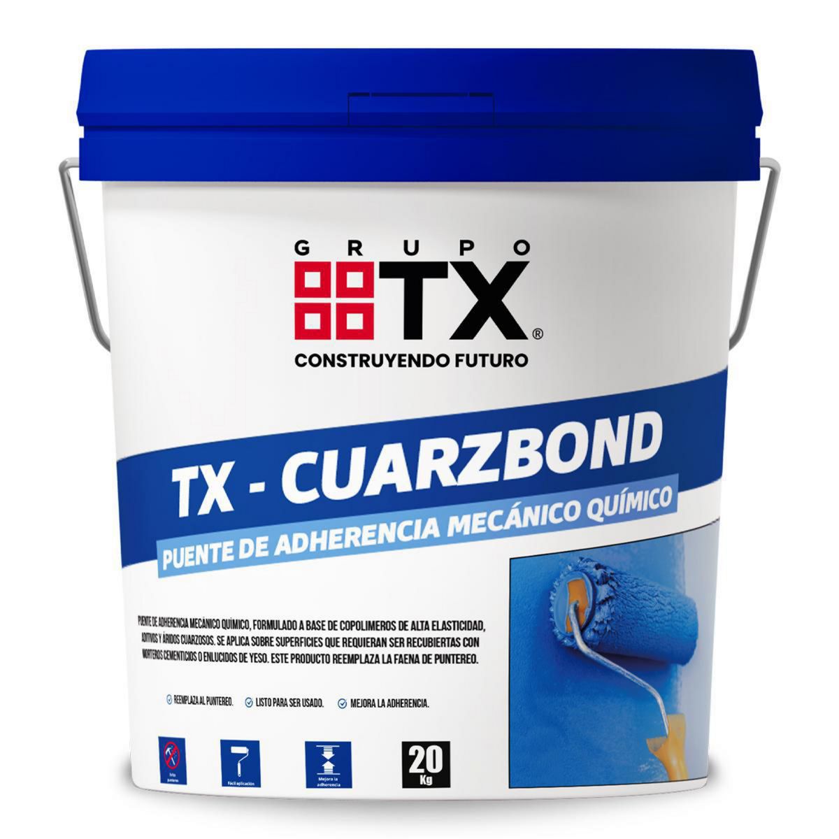 TX - Puente de Adherencia Mecánico -Químico TX Cuarzbond 20 Kg