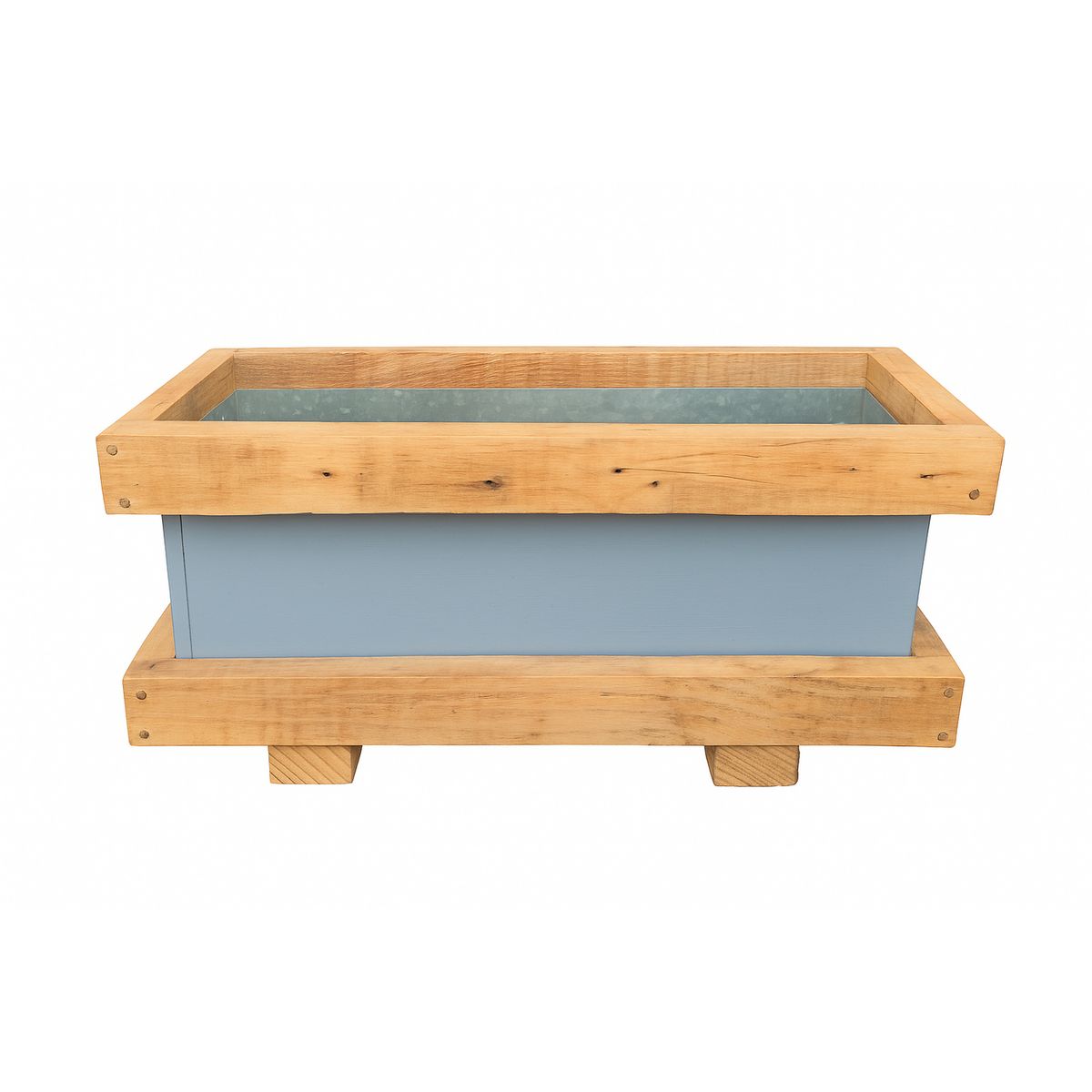 GENERICO - Jardinera de Madera 44x20 cm Gris