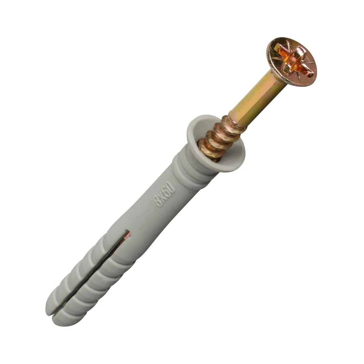 FIXSER - Tarugo con tornillo 4 mm 25 unidades