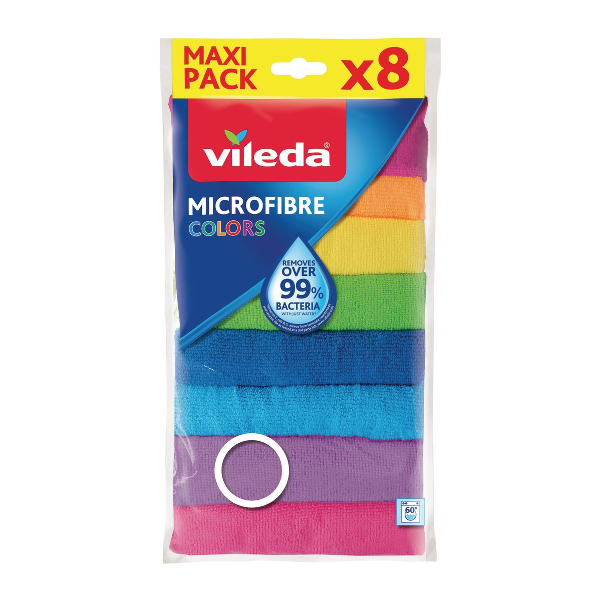 VILEDA - Paño microfibra 8 unidades