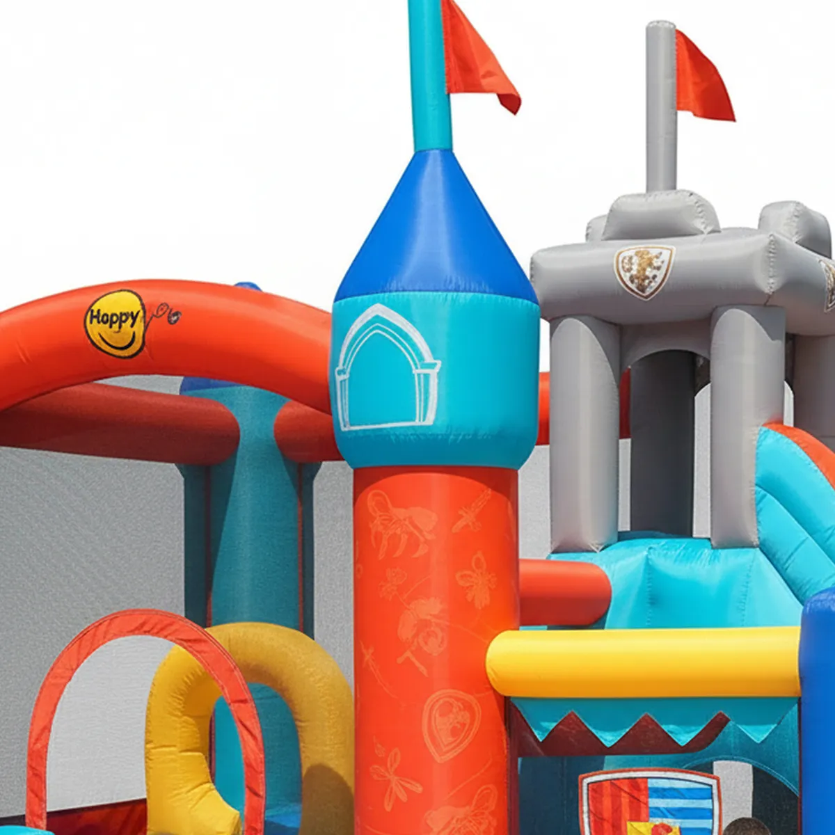 BLASTZONE - Juego Inflable 13 en 1 320x295x485 cm Celeste