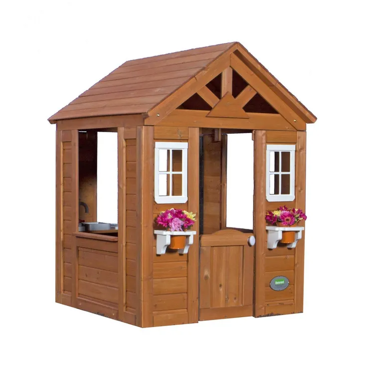 Casa de Juego Timberlake 106x140x116 cm Marrón Desde 3 años