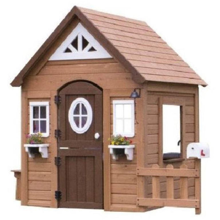 Casa de Juego Aspen 132x170x200 cm Marrón Desde 3 años