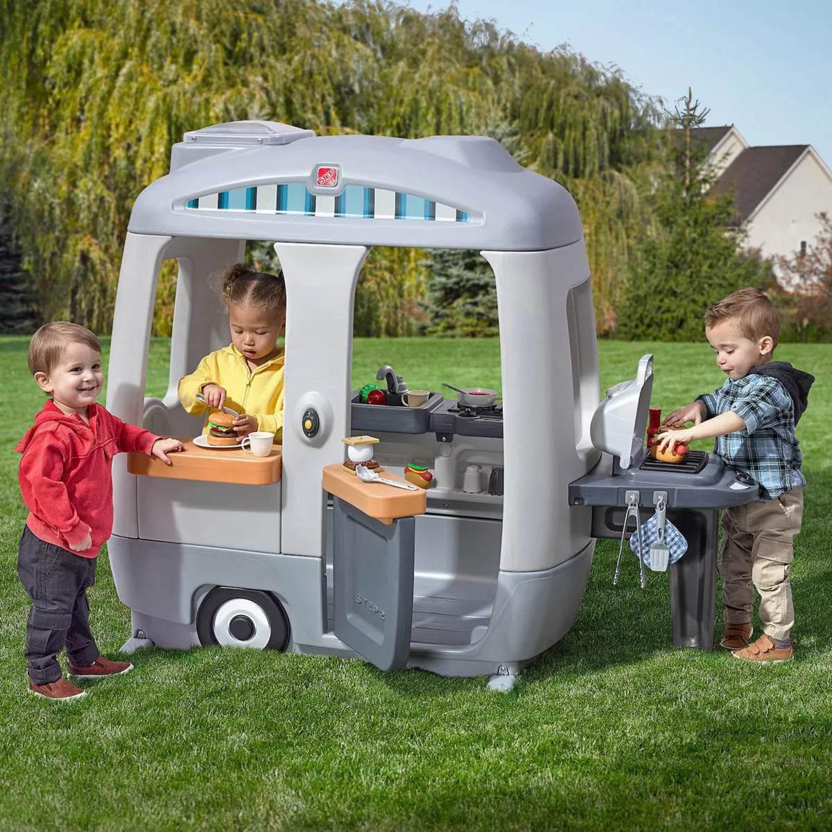 STEP 2 - Centro de Juego Camper 160x127x91 cm Gris