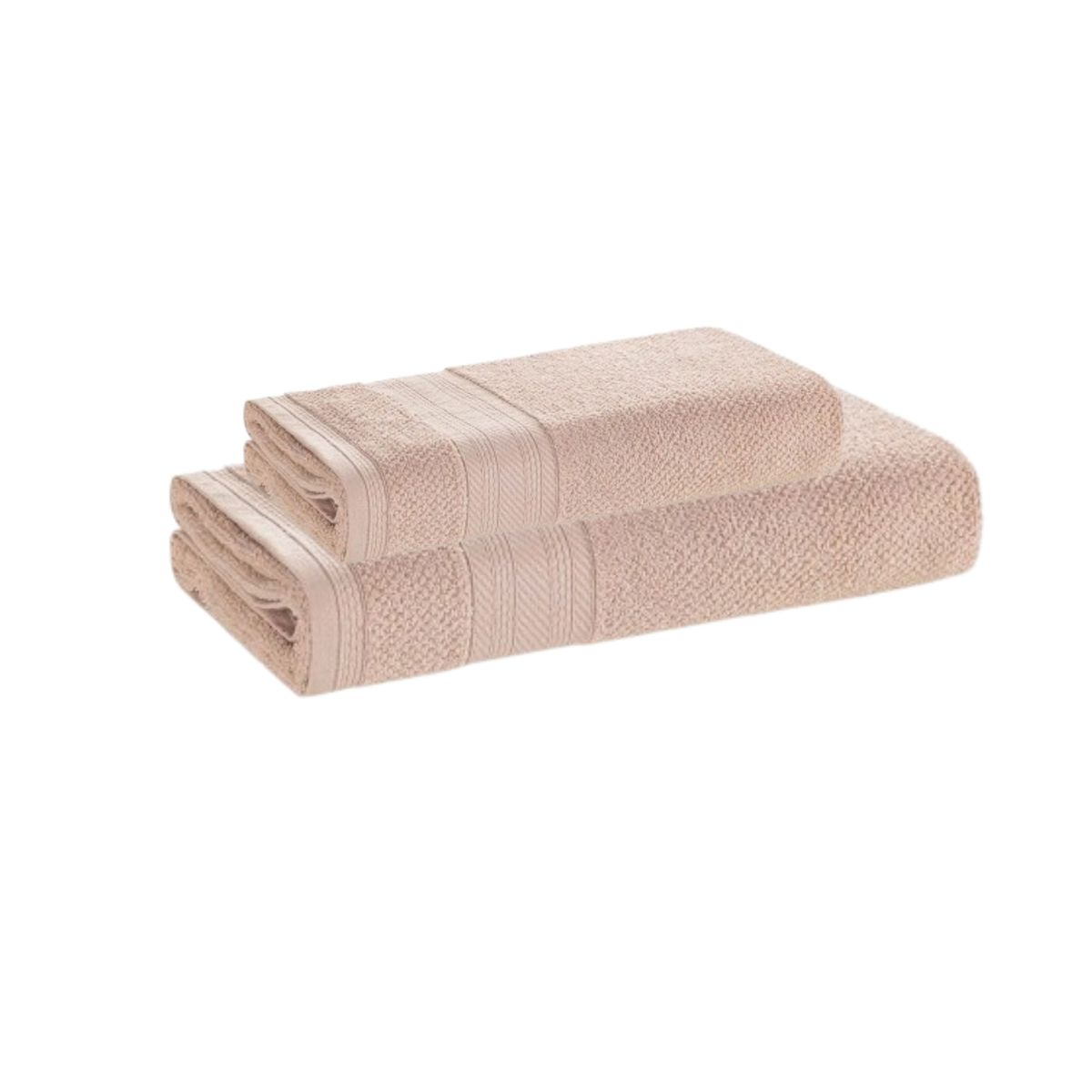 KARSTEN - Set de Toallas 380 gr Algodón 70x135 cm Rosa