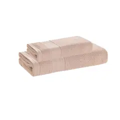 KARSTEN - Set de Toallas 380 gr Algodón 70x135 cm Rosa